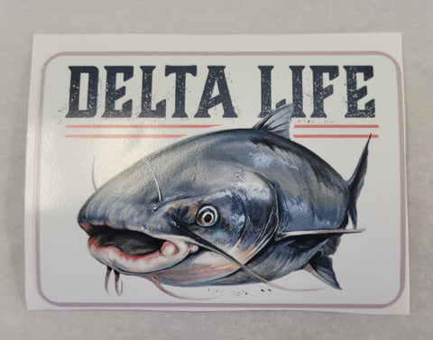 Delta Life Catfish Sticker